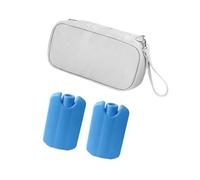 Borsa termica per latte materno, leggera, facile da pulire, manico incluso, con scomparto vuoto per il ghiaccio, spazioso latte materno interno