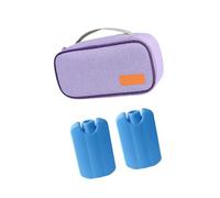 Borsa termica per latte materno, leggera, facile da pulire, manico incluso, con scomparto vuoto per il ghiaccio, spazioso latte materno interno