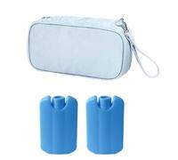 Borsa termica per latte materno, leggera, facile da pulire, manico incluso, con scomparto vuoto per il ghiaccio, spazioso latte materno interno