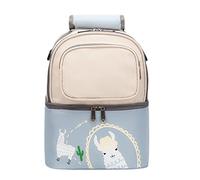 Borsa Termica per Latte Materno, Zaino Portapranzo per Bottiglia di Latte con Isolamento Morbido a Doppio Strato Impermeabile (Celeste beige)