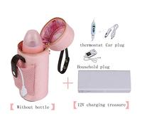 Borsa Termica Per L'Isolamento Delle Batterie USB Set Controllo Intelligente Della Temperatura Fuori Dal Termostato Auto Portatile Rosa Latte