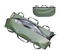 Borsa termica per pesci, borsa termica per di grande capacità, riutilizzabile, contenitore impermeabile per la in acqua salata, Verde militare, Refer to description, Unisex