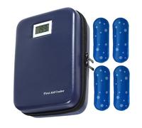 Borsa termica per pillole, con controllo della temperatura di 9-12 ore e display digitale, per esterni, 21 x 16 x 6 cm, casa, campeggio, volo, viaggi, viaggi di lavoro