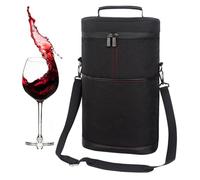 Borsa termica per vino, borsa termica per vino, borsa termica per bottiglie, portatile, da viaggio, per ristoranti e feste