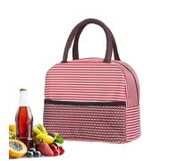 Borsa Termica Porta Pranzo | Borsa Porta Pranzo a Righe Riutilizzabile,Contenitore per Cibo da Lavoro Ufficio Scuola Viaggio | per Uomo Adulto Bambini Ufficio Scuola Viaggio Campeggio Outdoor Picnic C