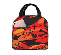 Borsa Termica Porta Pranzo Hipster Shark Skull Bye Borsa Termica Piccola Donne Con Rivestimento Isolante Borse Da Picnic, Per All'Aperto Picnic, Adulti, Campeggio, 20x22cm