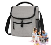 Borsa termica portatile - Borsa termica isolata | Borsa termica da viaggio per il campeggio | Impermeabile isolato giorno morbido mezzogiorno - Supporto isolante leggero per picnic arrampicata