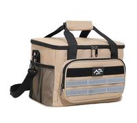 Borsa termica portatile con manico, borsa termica da asporto, per catering, trasporti con scomparti multipli, riutilizzabile, impermeabile, per campeggio, costruzione, ufficio, lavoro, spiaggia