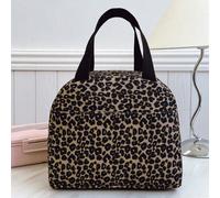 Borsa termica portatile per il pranzo, borsa per il pranzo e la frutta spessa e carina per studenti, con stampa asimmetrica a fiocco e cuore, colore rosa stampa dappertuttoPoliestere