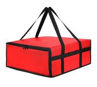Borsa termica resistente per la consegna della pizza, progettata per mantenere la temperatura e proteggere dall'umidità, Rosso, moderno