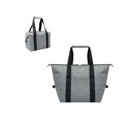 Borsa termica riutilizzabile con cerniera for la spesa, borsa termica a prova di perdite con schiuma isolante, borsa termica for cibo caldo e freddo, picnic, viaggi o spiaggia(Grey,S)