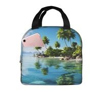 Borsa termica riutilizzabile per il pranzo bella isola nel mare scatola per il pranzo per donne uomini portatile a tenuta stagna borsa per il pranzo più fresco contenitori per il pranzo per lavoro