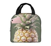 Borsa termica riutilizzabile per il pranzo bella scatola per il pranzo con ananas per donne uomini portatile a tenuta stagna borsa per il pranzo più fresco contenitori per il pranzo per lavoro viaggi
