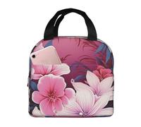 Borsa termica riutilizzabile per il pranzo bella scatola per il pranzo floreale per donne uomini portatile a tenuta stagna borsa per il pranzo più fresco contenitori per il pranzo per lavoro viaggi