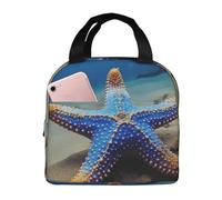 Borsa termica riutilizzabile per il pranzo Blue Sea Star Lunch Box per donne uomini portatile a tenuta stagna borsa per il pranzo più fresco contenitori per il pranzo per lavoro viaggi all'aperto