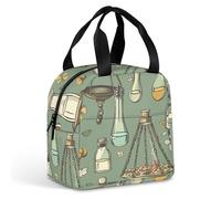Borsa termica riutilizzabile per il pranzo con pozioni e pillole, per donne e uomini, a prova di perdite, borsa termica per il pranzo, borsa per i pasti per lavoro, viaggi, ufficio, picnic