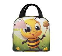 Borsa termica riutilizzabile per il pranzo Honey Bee Lunch Box per donne uomini portatile a prova di perdite Lunch Bag Cooler Food Lunch Container per lavoro viaggi all'aperto