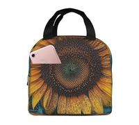 Borsa termica riutilizzabile per il pranzo, la più bella scatola per il pranzo con girasole per donne e uomini, portatile, a tenuta stagna, borsa per il pranzo, contenitori per il pranzo per lavoro