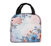 Borsa termica riutilizzabile per il pranzo, per donne, per uomini, per adulti, con due tartarughe marine, per nuotare, portatile, per ufficio, viaggi, lavoro, picnic, campeggio, borsa termica a tenuta