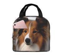 Borsa termica riutilizzabile per il pranzo Shetland Sheepdog Lunch Box per donne uomini portatile a tenuta stagna borsa per il pranzo più fresco contenitori per il pranzo per lavoro viaggi all'aperto
