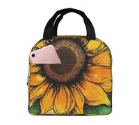 Borsa termica riutilizzabile per il pranzo Shine Like A Sunflower Lunch Box per donne e uomini portatile a tenuta stagna borsa per il pranzo più fresca contenitori per il pranzo per lavoro viaggi