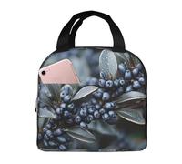 Borsa termica riutilizzabile per il pranzo viola Wild Fruit Lunch Box per donne uomini portatile a tenuta stagna borsa per il pranzo più fresco contenitori per il pranzo per lavoro viaggi all'aperto