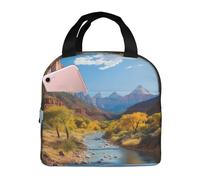 Borsa termica riutilizzabile per il pranzo Zion National Park Lunch Box per donne uomini portatile a tenuta stagna borsa per il pranzo più fresco contenitori per il pranzo per lavoro viaggi all'aperto