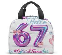 Borsa termica termica per il pranzo anni '80 con Lightning SIX 67 Seven, 23 x 13 x 21 cm, per ragazzi e uomini (21)