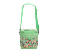 Borsa termica Tropical tracolla, poliestere, capacità 9 litri, 27,5X31,5 verde