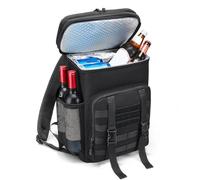 Borsa termica zaino 30L,borsa termica Borsa a tracolla da uomo grande,doppiamente isolata e regolabile,borsa frigo grande adatta per picnic,campeggio,spiaggia,barbecue,Nero HSHRISH