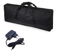 Borsa Tipo Casio - Per modello SA - Custodia per il trasporto di mini tastiere CASIO (SA-50/SA-51/SA-46/SA-47/SA-76/SA-77/SA-78/SA80/SA81), con Alimentatore ffalstaff