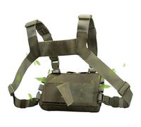 Borsa toracica per caccia, gilet regolabile impermeabile per pesca a mosca, giacca esterna versatile: idratazione, fitness, escursionismo, mountain bike, sport, libero, verde, Se référer au