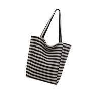 Borsa Totane BASSE TRENDE STRIPE CANVAS SEMPRE STATCHEL DONNA CASA CASUALE PER LAVORO DATINGE UN COLLEGI