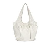 Borsa tote a spalla con due tasche, borsa coreana per pendolari sotto le ascelle, inserto organizer multi-scomparto compatibile con borse tote, bianco, large