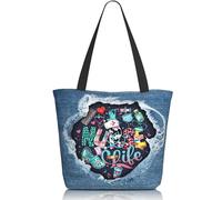 Borsa tote a tema cowboy per allattamento, ideale come regalo per donne, borsa a tracolla, borse per lo shopping, borse per il lavoro, compleanno, festa della mamma.