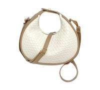 Borsa tote alla , borsa a tracolla da donna, 14 x 20 x 4 cm, borsa da viaggio compatta con multi tasca, borsa in tessuto leggero, elegante trasporto quotidiano, piccole borse organizer per, bianco