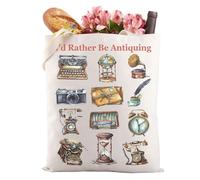 Borsa tote antica regalo amante antico regalo da collezione antico regali a tema antiquariato regali parsimoniosi riutilizzabile drogheria shopping borsa da spiaggia, Borsa tote anticata 3, large