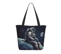 Borsa Tote Astronaut Space Borse Tote Con Manici Lavabile Borsone Da Viaggio, Per Scuola, Lavoro, Yoga, 50x40cm