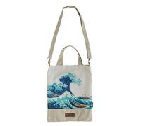 Borsa tote bag in cotone Erik, Katsushika Hokusai (34x42 cm)