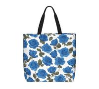 Borsa Tote Beautiful Blue Roses Donna Borsa A Tracolla Leggera Borse A Mano Moda Borsetta Per Shopping Lavoro Uso Quotidiano