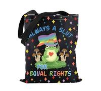 Borsa tote con bandiera arcobaleno Always A Slut For Equal Rights Tote Bag Equal Rights regalo LGBTQ Pride Gift, Slut Equal Rights Tote