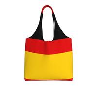 Borsa tote con bandiera tedesca, borsa tote in tela riutilizzabile per donne, perfetta per generi alimentari, spiaggia, viaggi e vita quotidiana
