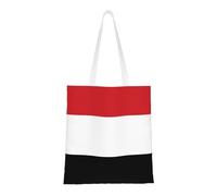 Borsa tote con bandiera yemenita. Tela leggera, doppi manici, elegante borsa tote da donna, perfetta per lo shopping, il lavoro e il trasporto quotidiano.