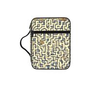 Borsa tote con manici, con mappa del tesoro, labirinto, con manici, organizer impermeabile per viaggi in chiesa, portapenne, tasca per tablet, diario