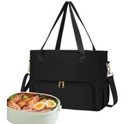 Borsa tote con scomparto per pranzo, borsa tote professionale per computer portatile, tracolla regolabile per ufficio, studente insegnante professionista