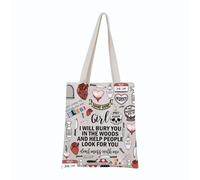 Borsa tote con serie televisiva serial killer horror regalo crimine TV regalo morbido fan regalo, U.mess Con, medium