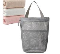 Borsa tote da doccia, borsa da doccia da toilette - borsa da toilette pieghevole per bagno, organizer da toilette di grande capacità, da doccia portatili per la casa e l'età, grigio, Se