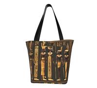 Borsa tote da donna con stampa di geroglifici egizi antichi per donne, borsa a tracolla grande da donna, borsa a tracolla riutilizzabile di grande capacità per la spesa, borsa alla moda per ufficio
