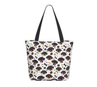 Borsa tote da donna, con stampa di un simpatico cane Rottweiler, borsa a tracolla grande con cerniera, borse per lavoro e viaggi