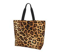 Borsa tote da donna con stampa leopardata, borsa a tracolla in pelle di tigre, borsa per la spesa, impermeabile, grande borsa con tasca interna, per lavoro, viaggi, scuola